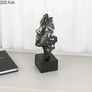 GobekUsa Creative Thinker Modern Sculpture Decor Ornament for Desk and Room Aesthetics