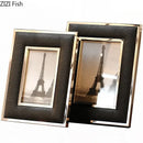 GobekUsa Crocodile Leather Modern Photo Frame for Living Room Decor & Gifts