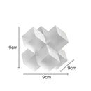 GobekUsa Cross Crystal Geometric Glass Sculpture Desk Decoration Frosted Square Statue