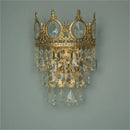 GobekUsa Crown Crystal Chandelier LED Pendant Light for Living Bedroom