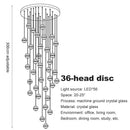 GobekUsa Crystal Ball Chandelier: Stylish Meteor Shower Lighting for Restaurant, Bar, and Home