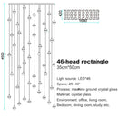 GobekUsa Crystal Ball Chandelier: Stylish Meteor Shower Lighting for Restaurant, Bar, and Home