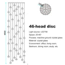 GobekUsa Crystal Ball Chandelier: Stylish Meteor Shower Lighting for Restaurant, Bar, and Home