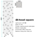GobekUsa Crystal Ball Chandelier: Stylish Meteor Shower Lighting for Restaurant, Bar, and Home