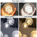 GobekUsa Crystal Ball Chandelier: Stylish Meteor Shower Lighting for Restaurant, Bar, and Home