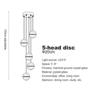 GobekUsa Crystal Ball Chandelier: Stylish Meteor Shower Lighting for Restaurant, Bar, and Home