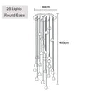 GobekUsa Crystal Ball Chandelier: Long Adjustable Staircase Pendant Light perfect for Home & Restaurant