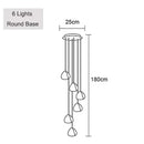 GobekUsa Crystal Ball Chandelier: Long Adjustable Staircase Pendant Light perfect for Home & Restaurant