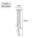 GobekUsa Crystal Ball Chandelier: Long Adjustable Staircase Pendant Light perfect for Home & Restaurant