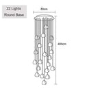 GobekUsa Crystal Ball Chandelier: Long Adjustable Staircase Pendant Light perfect for Home & Restaurant