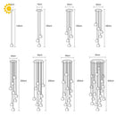 GobekUsa Crystal Ball Chandelier: Long Adjustable Staircase Pendant Light perfect for Home & Restaurant
