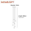 GobekUsa Crystal Ball Chandelier: Long Adjustable Staircase Pendant Light perfect for Home & Restaurant
