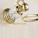 Decorbites crystal bathroom gold spiral stand hair dryer holder by Decorbites