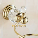 Decorbites crystal bathroom gold spiral stand hair dryer holder by Decorbites