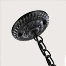 GobekUsa Crystal Black Chandelier: Elegant Iron Ceiling Light for Bedroom, Dining Room, Study & Children's Room