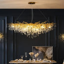 GobekUsa Crystal Branch Chandelier for Living Bedroom Decoration LED Pendant Light
