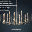 GobekUsa Crystal Branch Chandelier: Nordic LED Pendant Light for Home Décor & Wedding Lighting