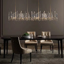 GobekUsa Crystal Branch Chandelier: Nordic LED Pendant Light for Home Décor & Wedding Lighting