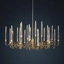 GobekUsa Crystal Branch Chandelier: Nordic LED Pendant Light for Home Décor & Wedding Lighting
