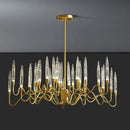 GobekUsa Crystal Branch Chandelier: Nordic LED Pendant Light for Home Décor & Wedding Lighting