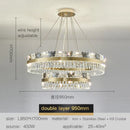 GobekUsa Crystal Butterfly Living Room Lamp: Luxury Postmodern Dining Room Lighting
