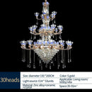 GobekUsa Crystal Candle Chandelier for Living Room, Bedroom, and Dining Room