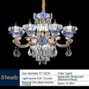 GobekUsa Crystal Candle Chandelier for Living Room, Bedroom, and Dining Room