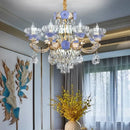 GobekUsa Crystal Candle Chandelier for Living Room, Bedroom, and Dining Room