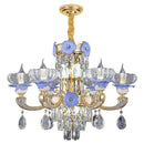 GobekUsa Crystal Candle Chandelier for Living Room, Bedroom, and Dining Room
