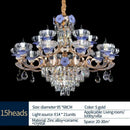 GobekUsa Crystal Candle Chandelier for Living Room, Bedroom, and Dining Room