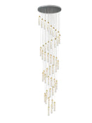 GobekUsa Crystal Ceiling Chandelier: Modern Nordic Design, Long Staircase Pendant Lamp