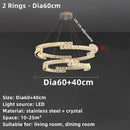 GobekUsa Crystal Ceiling Chandelier: Modern Stainless Steel LED Indoor Lighting for Living Room & Bedroom
