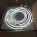 GobekUsa Crystal Ceiling Chandelier: Modern Stainless Steel LED Indoor Lighting for Living Room & Bedroom