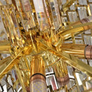 GobekUsa Crystal Ceiling Chandelier: Modern Stainless Steel Lustre Lighting for Home Decor
