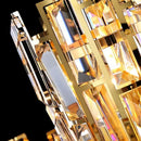 GobekUsa Crystal Ceiling Chandelier: Modern Stainless Steel Lustre Lighting for Home Decor