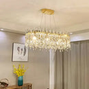GobekUsa Crystal Ceiling Chandelier: Postmodern Luxury Indoor Lighting for Living Room, Dining Room & Bedroom