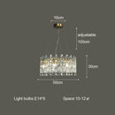 GobekUsa Crystal Ceiling Chandelier: Postmodern Luxury Indoor Lighting for Living Room, Dining Room & Bedroom