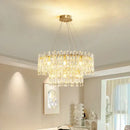 GobekUsa Crystal Ceiling Chandelier: Postmodern Luxury Indoor Lighting for Living Room, Dining Room & Bedroom