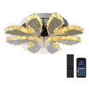 GobekUsa Crystal Ceiling Fan: LED Remote Control Chandelier for Bedroom & Living Room