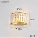 GobekUsa Crystal Ceiling Fans with LED Light & Remote Control, Gold Finish