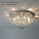 GobekUsa Crystal Ceiling Lamp: Luxury Modern LED Ceiling Light for Home Indoor Lighting