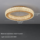 GobekUsa Crystal Ceiling Lamp: Luxury Postmodern Design for Living Room & Bedroom