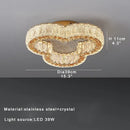 GobekUsa Crystal Ceiling Lamp: Luxury Postmodern Design for Living Room & Bedroom