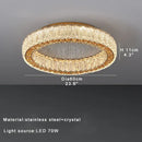 GobekUsa Crystal Ceiling Lamp: Luxury Postmodern Design for Living Room & Bedroom