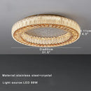 GobekUsa Crystal Ceiling Lamp: Luxury Postmodern Design for Living Room & Bedroom
