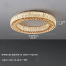 GobekUsa Crystal Ceiling Lamp: Luxury Postmodern Design for Living Room & Bedroom