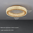 GobekUsa Crystal Ceiling Lamp: Luxury Postmodern Design for Living Room & Bedroom