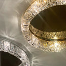 GobekUsa Crystal Ceiling Lamp: Modern Bedroom & Living Room LED Light Luxe Atmosphere