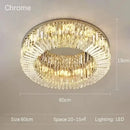 GobekUsa Crystal Ceiling Lamp: Modern Bedroom & Living Room LED Light Luxe Atmosphere
