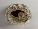 GobekUsa Crystal Ceiling Lamp: Modern Bedroom & Living Room LED Light Luxe Atmosphere